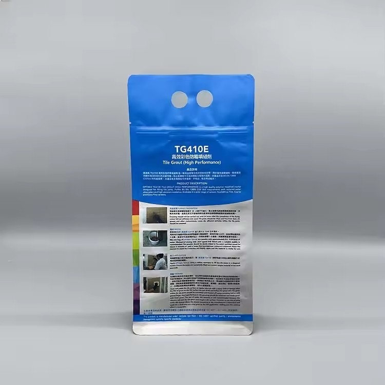 Fermeture à glissière à fond plat en feuille d'aluminium réutilisable, coussin de côté en plastique pour les sacs d'emballage en poudre chimique détergent