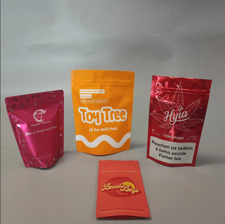 Sachet cosmétique en feuille d'aluminium imprimé sur mesure Mylar Trois côtés sachet pour masque fécal Emballage sac Mylar