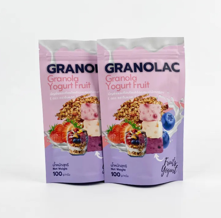 Logo personnalisé Doy Pack Stand Up Pouch Food Flexible Packaging Bag Fabricant Fermeture à glissière Poches debout