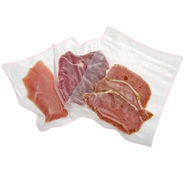 Biodégradable sur mesure imprimé 20x30 PA PE sac d'emballage sous vide en relief de nourriture en plastique étancheur de sceau de stockage sous vide