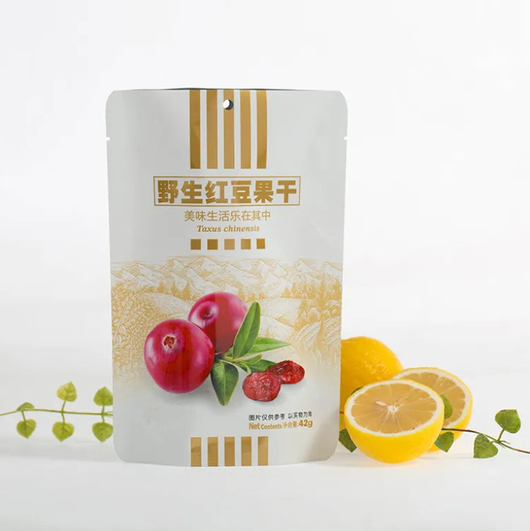 Impression personnalisée Matte Foil d'aluminium Sachet en plastique Emballage alimentaire Fruit Doypack sac fermeture éclair Stand up sacs alimentaires