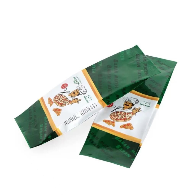 Imprimé sur mesure Gusset côté mat en papier d'aluminium sac Mylar levure emballage alimentaire sacs en plastique