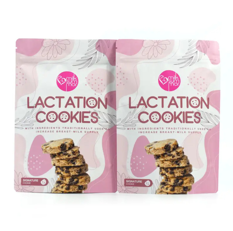 Fermeture à glissière à l'odeur imprimée sur mesure 3,5 g 500 grammes Produits comestibles Biscuits gommés Emballage Stand Up Pouch Cookie Mylar Bags