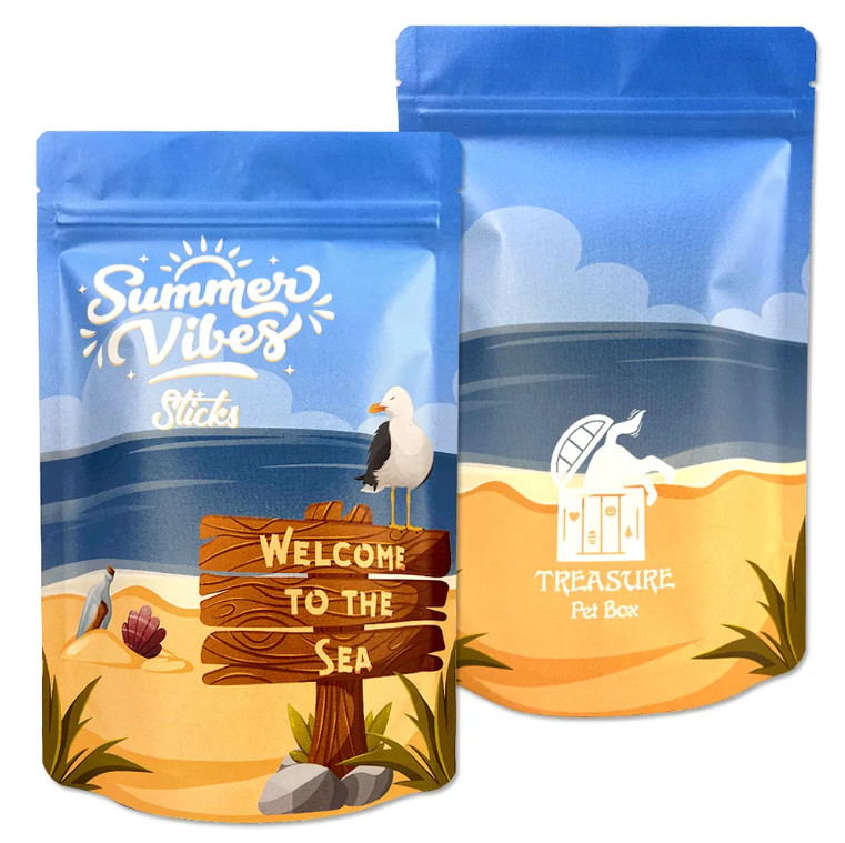 Fabricant de sacs en plastique d'impression pleine impression Stand Up Zip Lock Pouch Mylar Packaging Bag