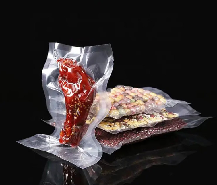 Vente en gros de sacs d'emballage à vide à 3 côtés, prix d'usine, sacs de rétorsion en nylon de qualité alimentaire pour aliments surgelés, avec encoche déchirante