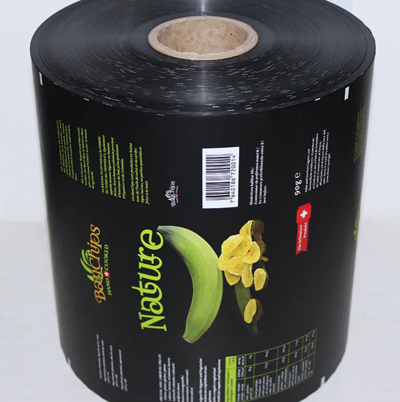 Film d'emballage flexible scellé thermiquement pour les collations, les pommes de terre, les tortillas de maïs, les farines de maïs, les tranches de banane