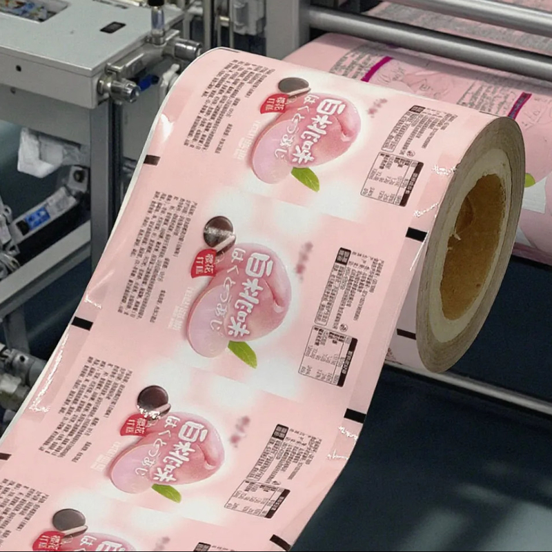 Impression personnalisée de bonbons d'emballage alimentaire film stratifié aluminium film stratifié polyester/VMCPP plastique film d'emballage flexible