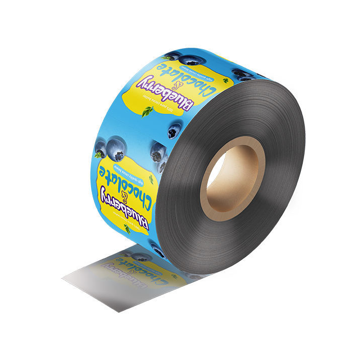 Film en rouleau pour sachet plastique biodégradable, thermoscellable, laminé, imprimé sur mesure, pour poudre, jus, bâtonnet